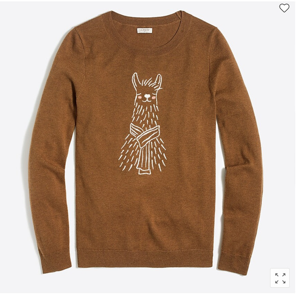 J. Crew Sweaters - J.Crew Embroidered Alpaca Teddie Wool Sweater Size Medium